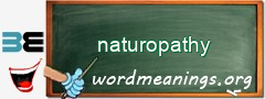 WordMeaning blackboard for naturopathy